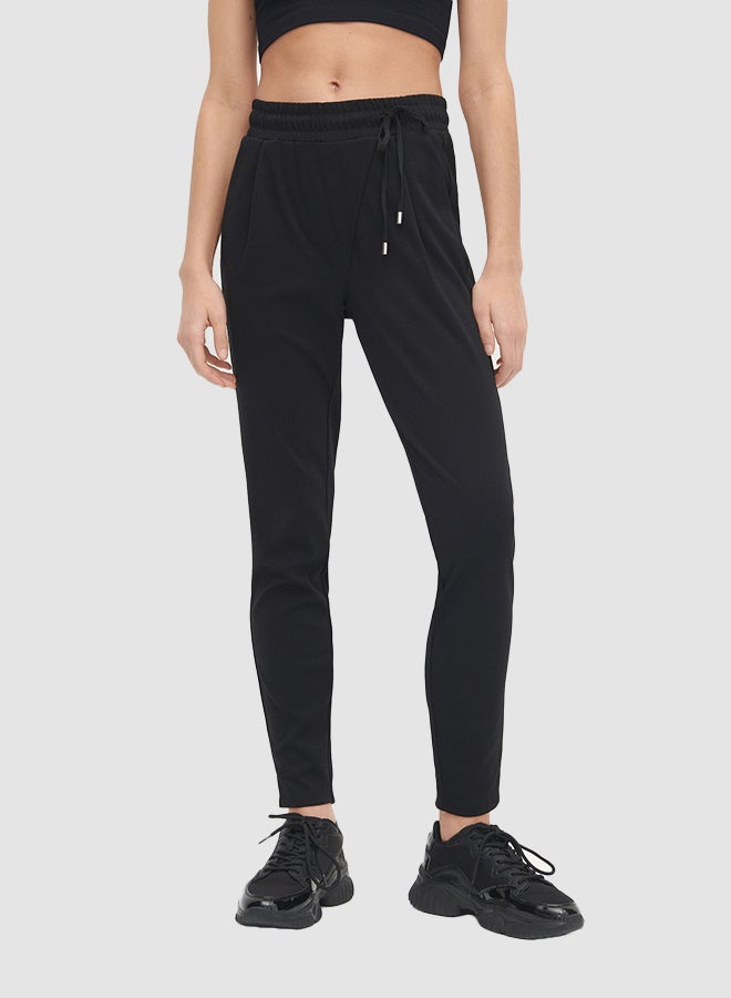 Reserved - Drawstring Pants Black - Image 1