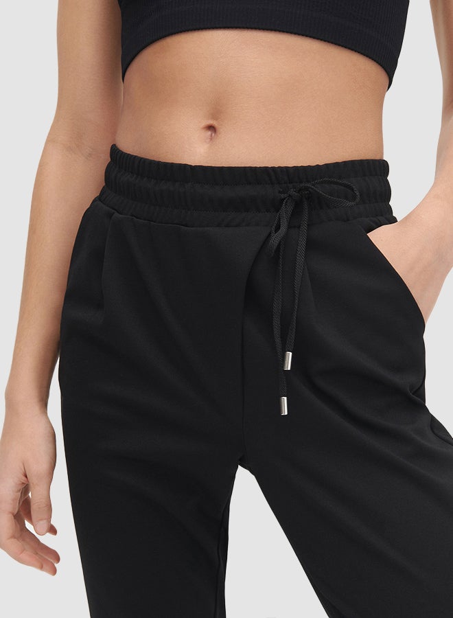 Reserved - Drawstring Pants Black - Image 1