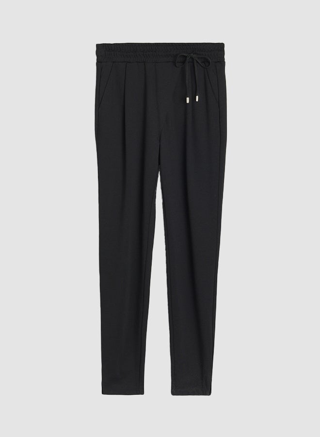 Reserved - Drawstring Pants Black - Image 1