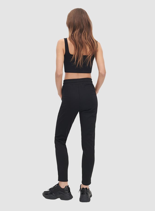 Reserved - Drawstring Pants Black - Image 1