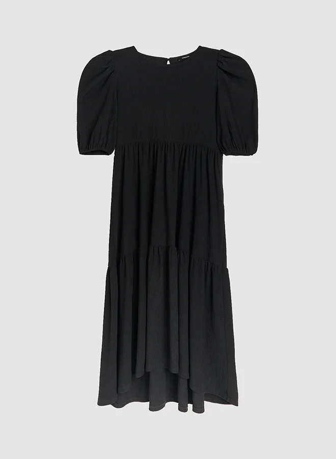 Reserved Black Tiered Dress Black