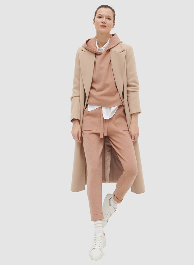 Long Sleeve Hoodie Beige