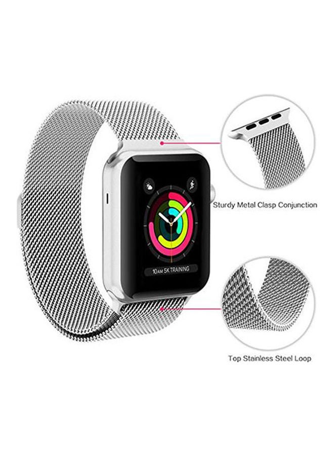 Generic - Band For Apple Watch Replacement Mesh Strap Bracelet For Iwatch Series 1 Series 2 Series 3 With Magnetic - Image 1