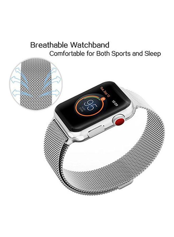 Generic - Band For Apple Watch Replacement Mesh Strap Bracelet For Iwatch Series 1 Series 2 Series 3 With Magnetic - Image 1