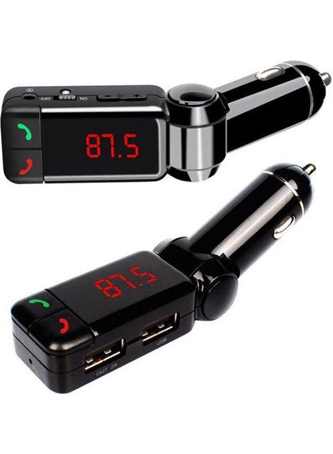 Wireless Bluetooth Car Charger Mp3 Player Stereo Car Kit Mp3 Player With Handsfree Fm Transmitter Sd Dual Usb Charger Music Play Adapter Led Display Black - Image 1