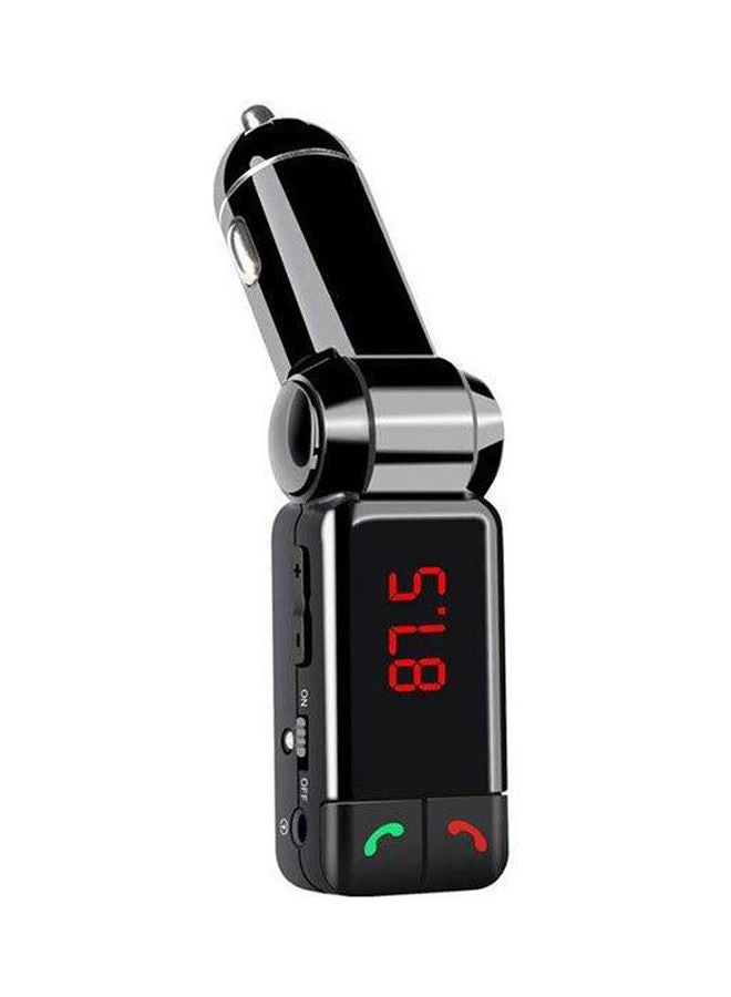 Wireless Bluetooth Car Charger Mp3 Player Stereo Car Kit Mp3 Player With Handsfree Fm Transmitter Sd Dual Usb Charger Music Play Adapter Led Display Black - Image 2