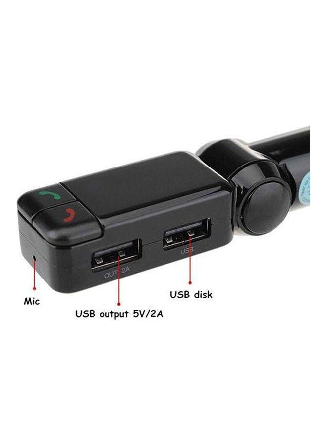 Wireless Bluetooth Car Charger Mp3 Player Stereo Car Kit Mp3 Player With Handsfree Fm Transmitter Sd Dual Usb Charger Music Play Adapter Led Display Black - Image 3