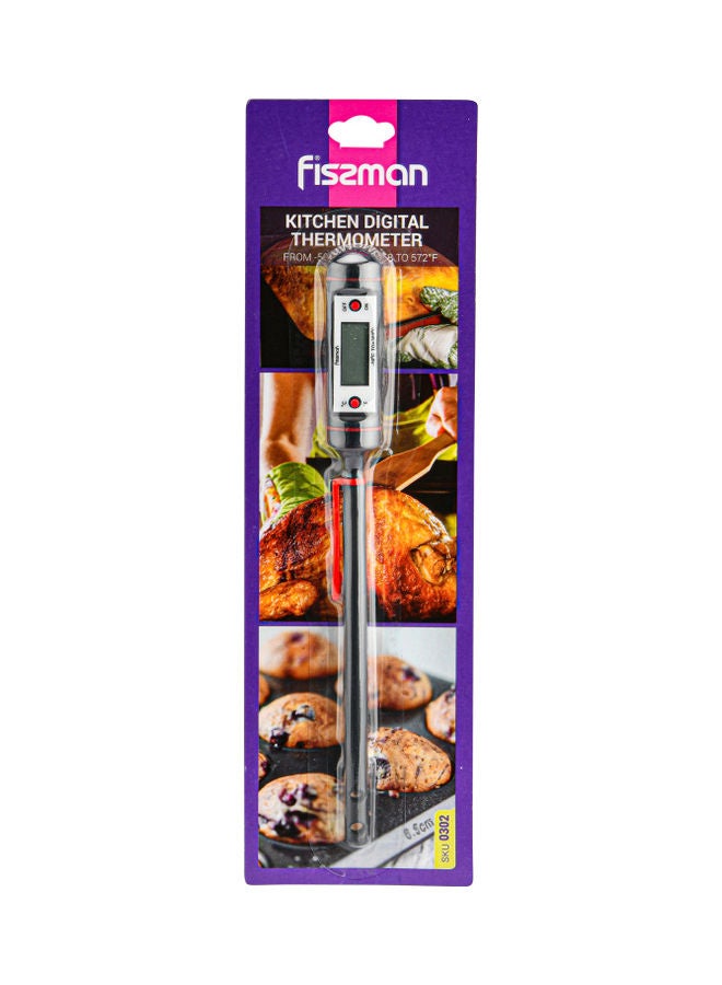 فيسمان Ainto Kitchen Digital Thermometer From -50 To 300°C/-58 To 572°F Black/Red - Image 4