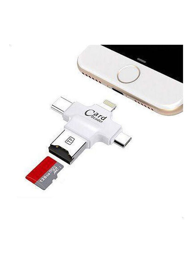 Generic Card Reader For Iphone, Samsung, Huawei & Htc White  - Image 2