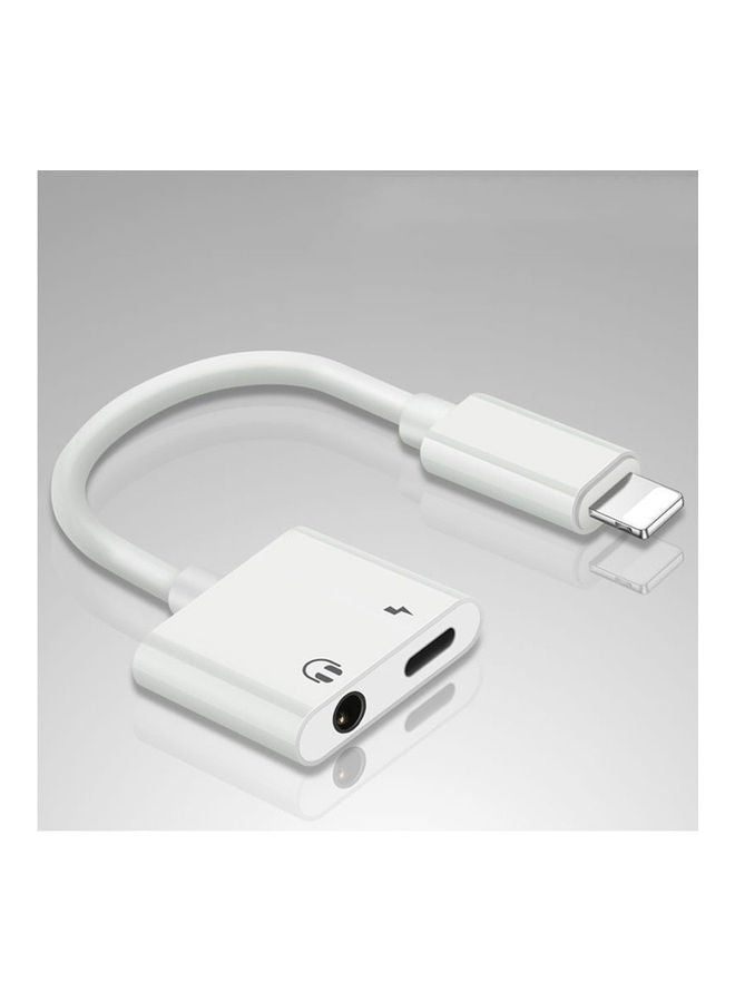 2 in 1 Smartphone Cable Adapter White - Image 1