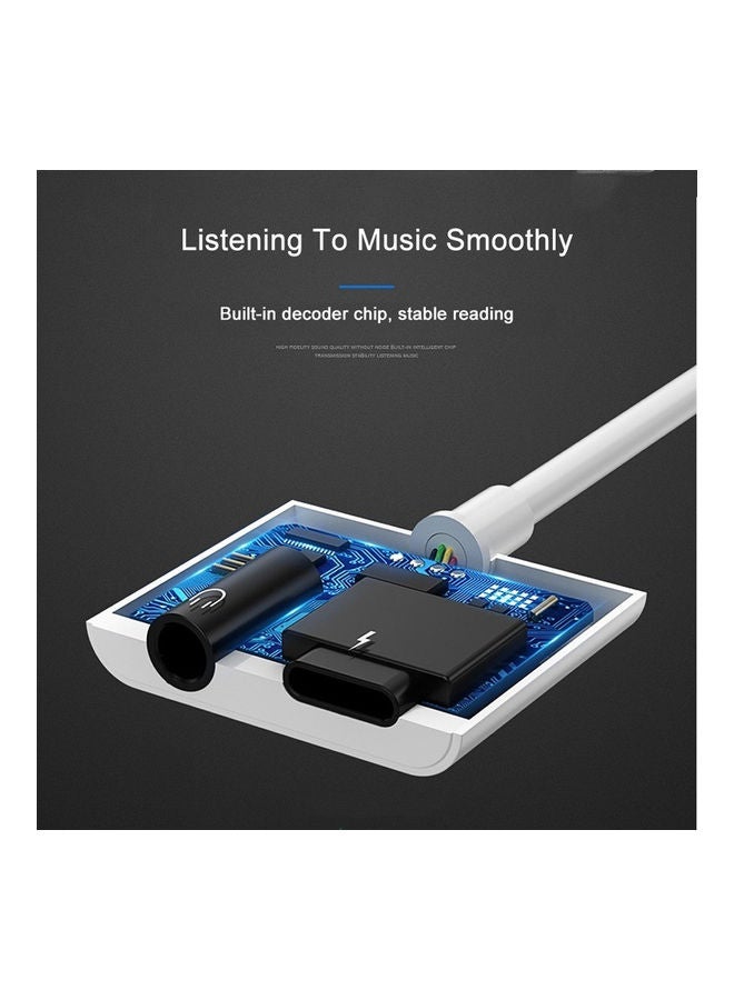 2 in 1 Smartphone Cable Adapter White - Image 3