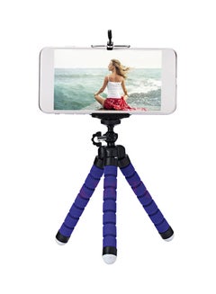 Generic Flexible Bendable Octopus Shape Mobile Phone Tripod Blue  - Image 2