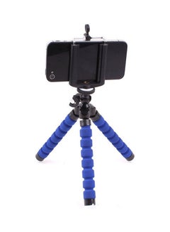 Generic Flexible Bendable Octopus Shape Mobile Phone Tripod Blue  - Image 3