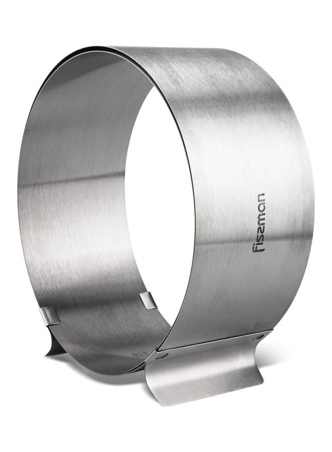 Fissman Stainless Steel Adjustable Dessert Ring Silver 16-30cm  - Image 1
