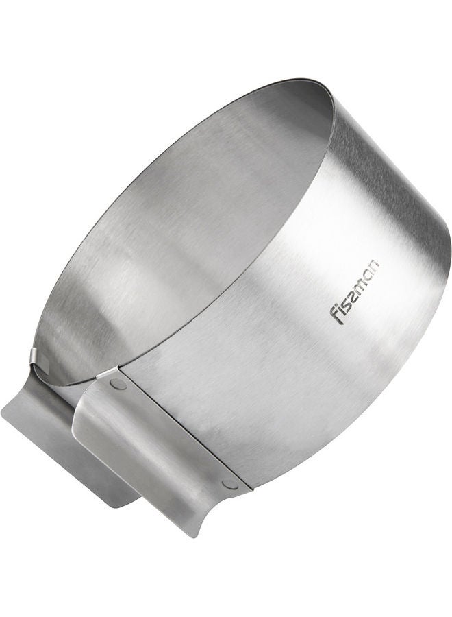 Fissman Stainless Steel Adjustable Dessert Ring Silver 16-30cm  - Image 5
