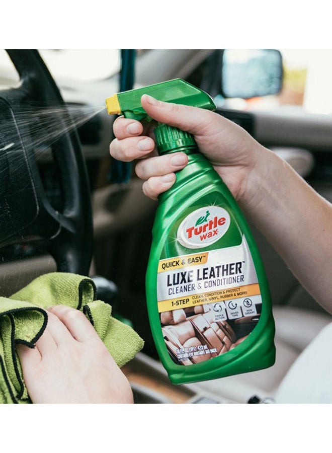 Turtle wax Quick and Easy Luxe Leather Cleaner and Conditioner 16 Oz  - Image 1