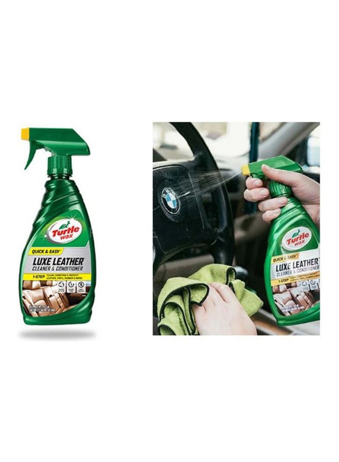 Turtle wax Quick and Easy Luxe Leather Cleaner and Conditioner 16 Oz  - Image 4