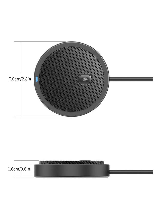 Omnidirectional Conference Microphone Black - Image 2