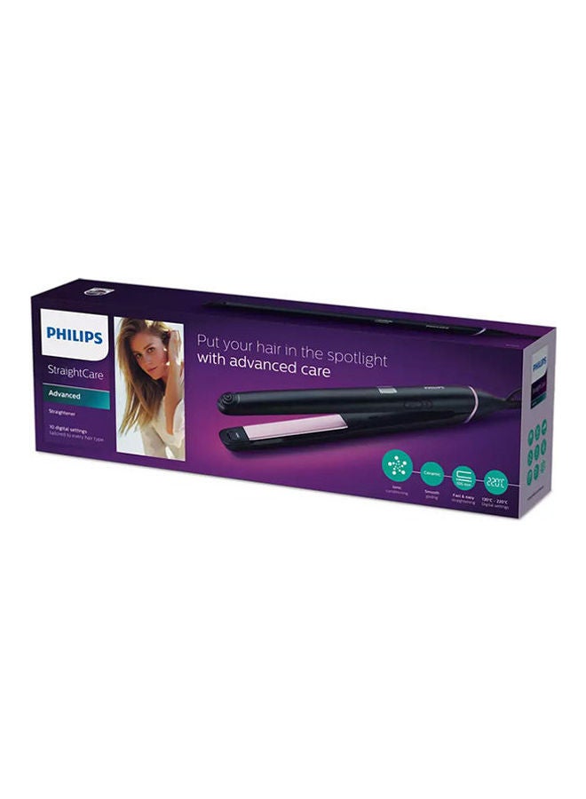 Philips BHS674 Straightcare Straightener Digital Settings Tailored To Every Hairtype Black-Silver  - Image 4