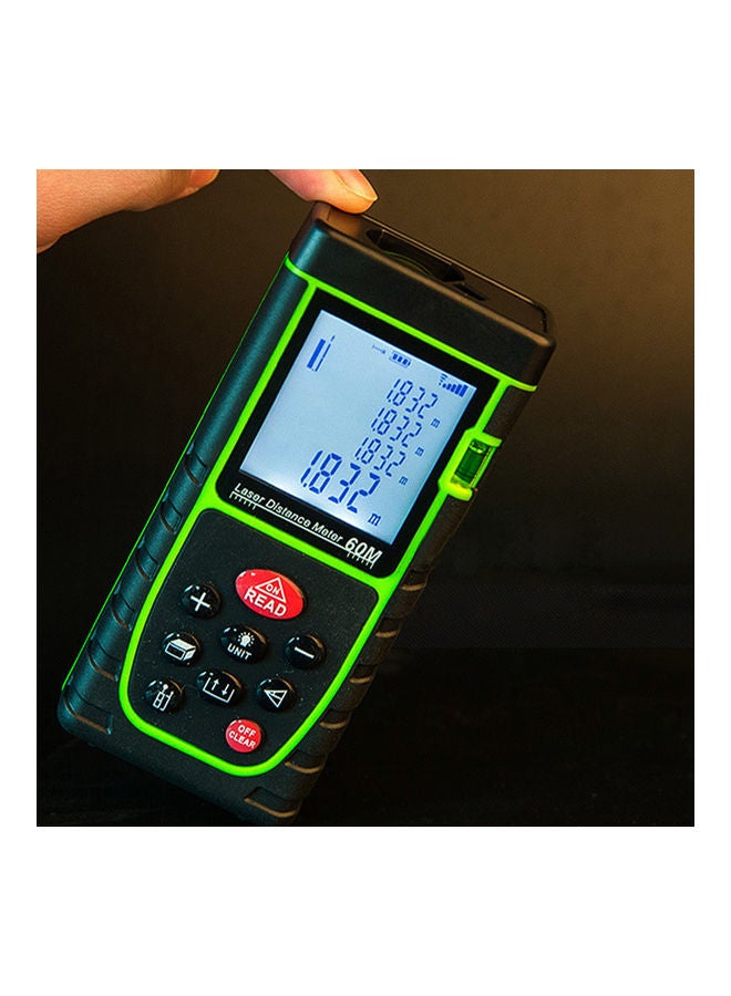أداة قياس المسافة الرقمية 100 متر أحمر 15X5.00X8.00 سم