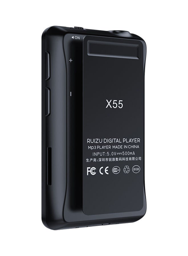 RUIZU X55 BT MP3 Portable Mini Music Player V9454-8G_P Black  - Image 3