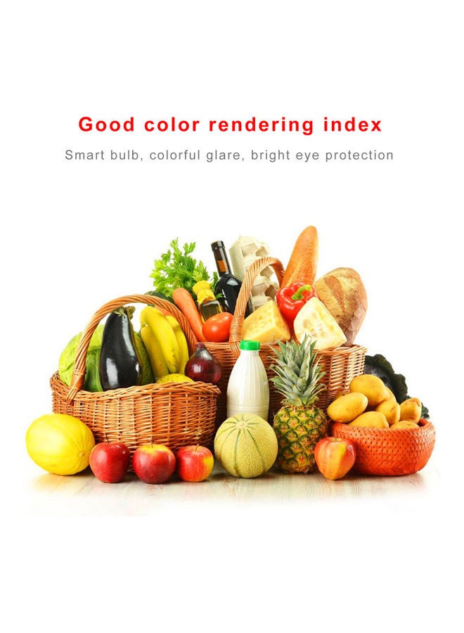 Generic - 12W RGB Colorful Music LED Bulb With Remote Control White 14X10.00X10.00cm - Image 1