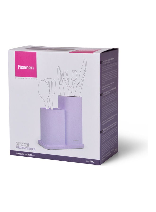 فيسمان منظم سكاكين وأدوات المطبخ مقاس 10×10×23 و10×10×17 سم أرجواني - Image 3