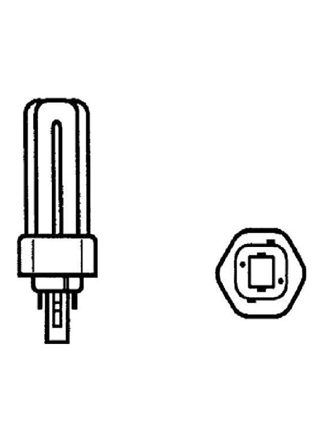 أوسرام مصباح Fluorescent  دولوكس تي  GX24D بقاعدة ثنائية الأسنان ولون أبيض مبهج أبيض مبهج - Image 5