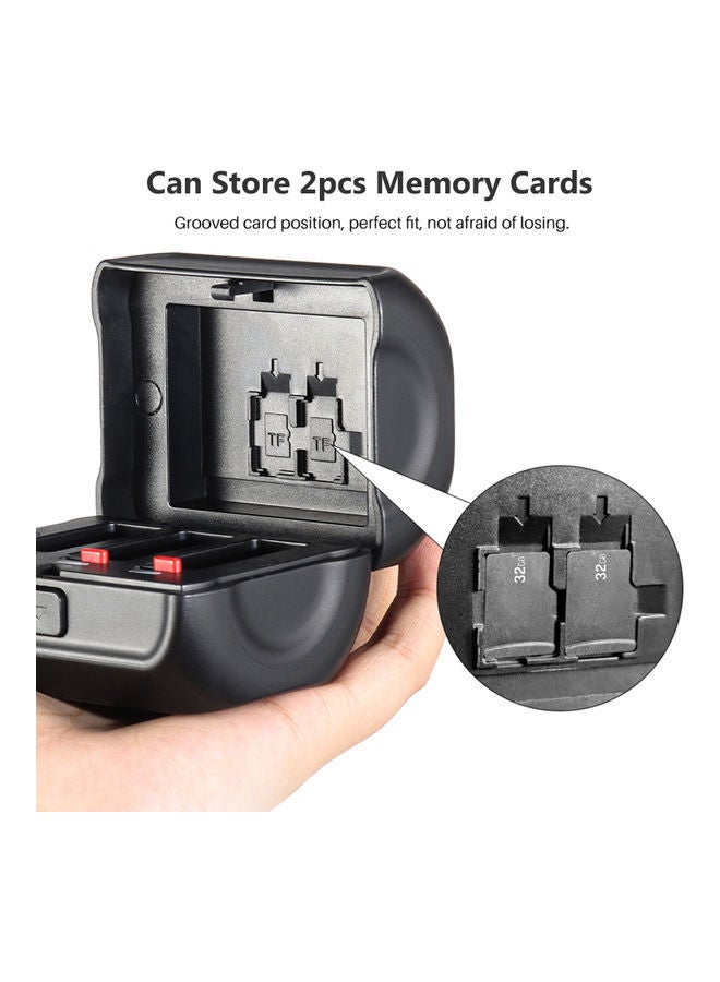 Ulanzi 3-Slot Action Camera Battery Storage Holder Case Box Black  - Image 5