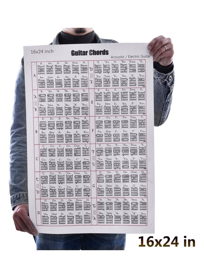 Generic - Acoustic/Electric Guitar Chords Sheet - Image 1