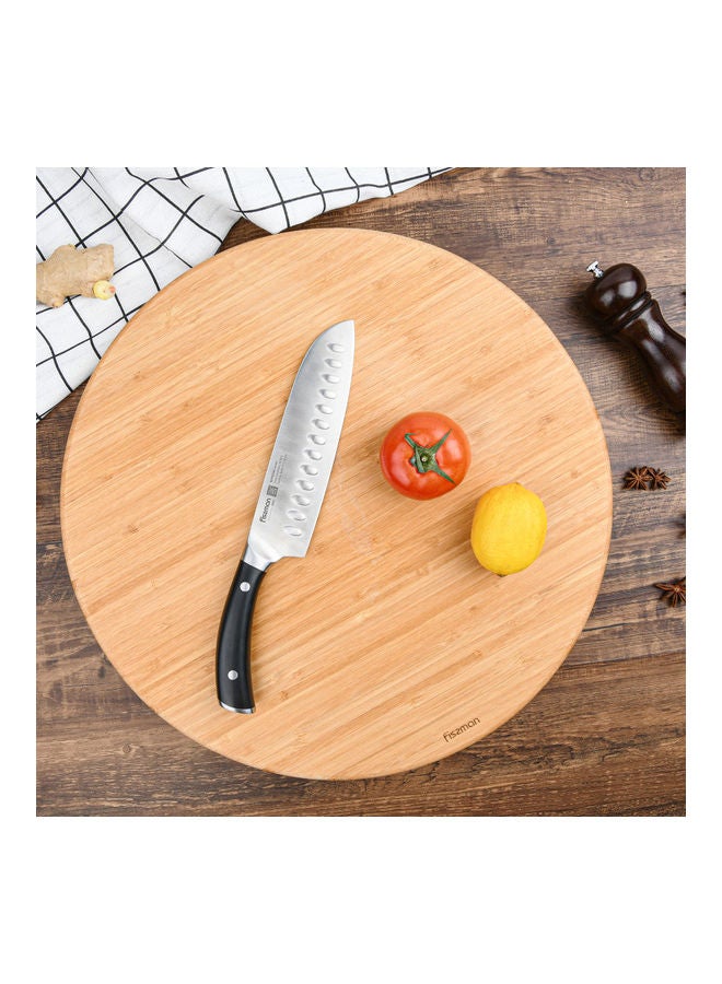 Fissman Round Bamboo Cutting Board Beige 43 x 5 x 43cm  - Image 4
