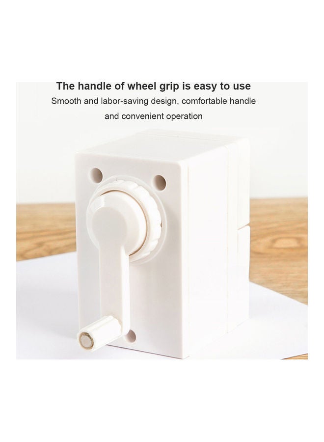 Guangbo Manual Pencil Sharpener Creative Hand Pencil Sharpener Student White - Image 2