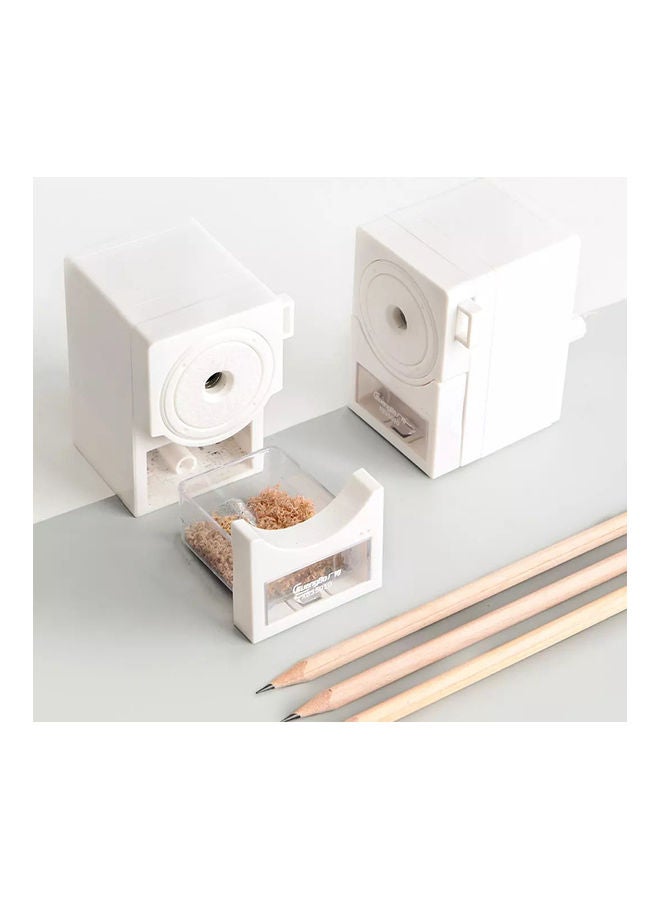 Guangbo Manual Pencil Sharpener Creative Hand Pencil Sharpener Student White - Image 5