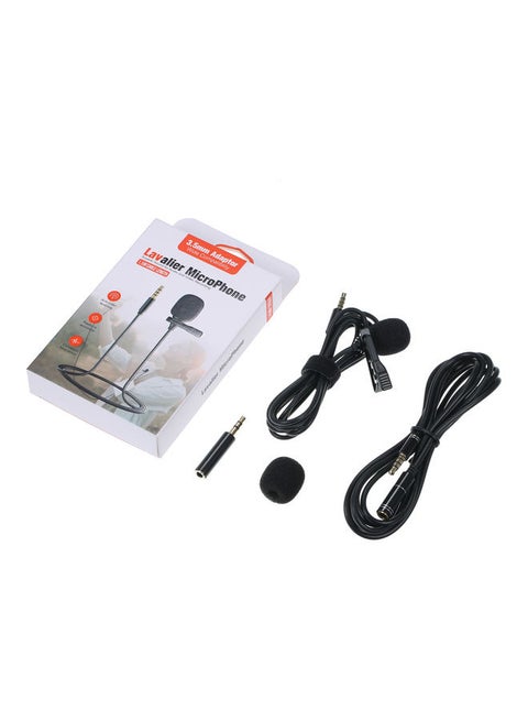 Lavalier Microphone for Professional Camera and Mobile V8057_P Black
