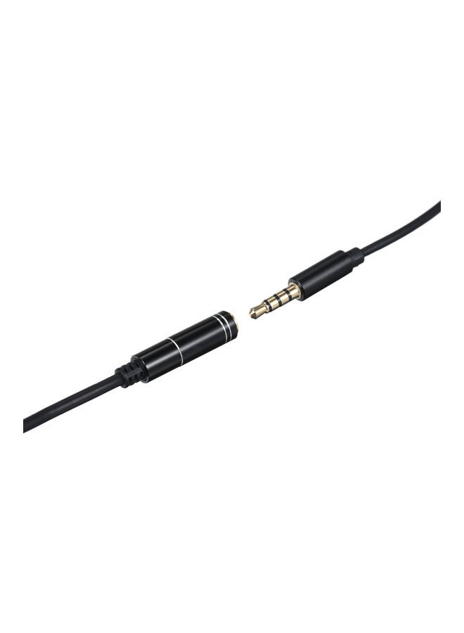 Lavalier Microphone for Professional Camera and Mobile V8057_P Black