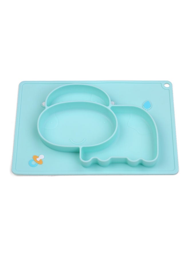 Hippo Shape Food Catching Non-Slip Heat-Resistant Silicone Baby Placemat - Image 4