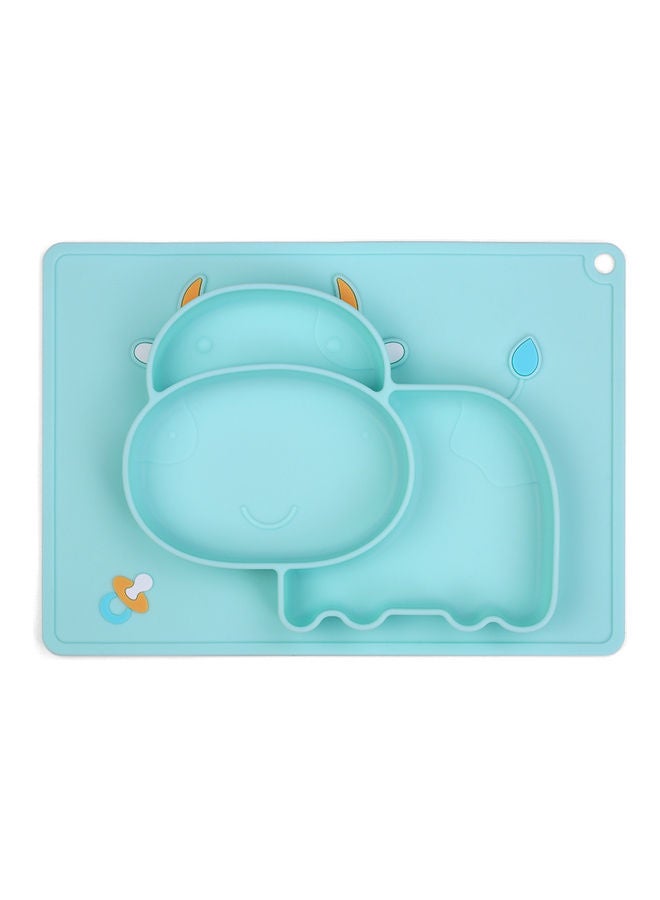 Hippo Shape Food Catching Non-Slip Heat-Resistant Silicone Baby Placemat - Image 5