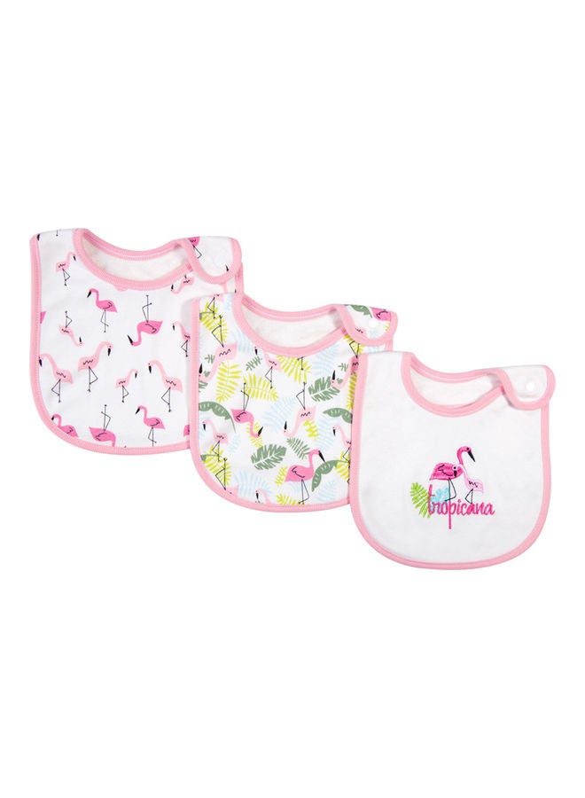 انسولار مجموعة مرايل للرضاعة والتسنين مصنوعة من القطن العضوي 100%، ومكونة من ثلاث قطع. - Image 1