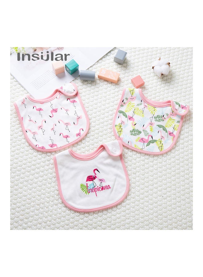 انسولار مجموعة مرايل للرضاعة والتسنين مصنوعة من القطن العضوي 100%، ومكونة من ثلاث قطع. - Image 3