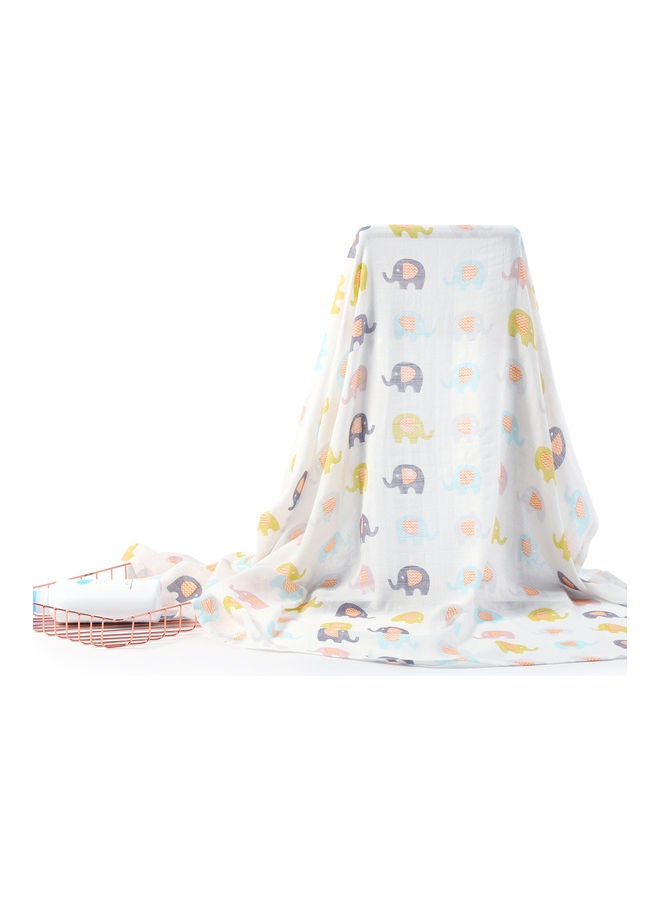 Insular Muslin Swaddle Blanket Bamboo Fiber & Cotton Baby Blankets Soft & Breathable Portable Nursery Blankets For Infants Toddlers Kids Home Or Travel (51.2 x 43.3In) - Image 1