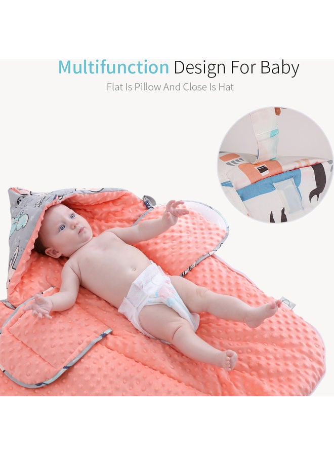 insular Baby Wrap Swaddle Blanket Cotton Hooded Sleeping Bag  - Image 3