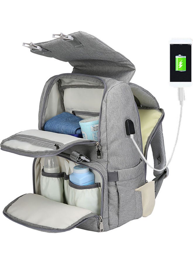 Multi-Functional Waterproof Large Capacity Baby Diaper Bag With USB Charging Port - Image 2