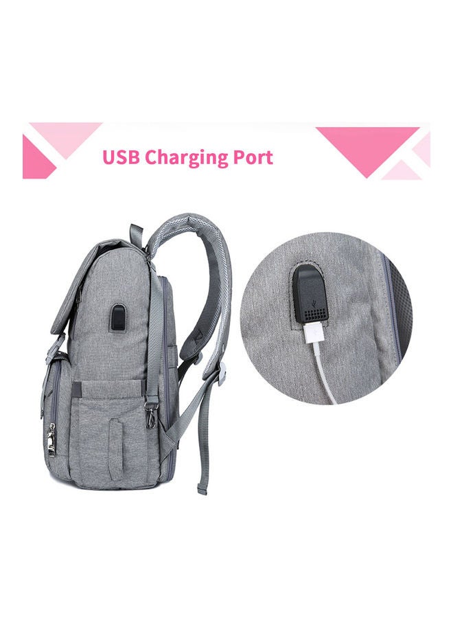 Multi-Functional Waterproof Large Capacity Baby Diaper Bag With USB Charging Port - Image 5