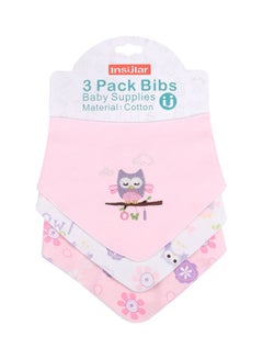 insular Pack Of 3 Cotton Feeding Bib  - Image 2