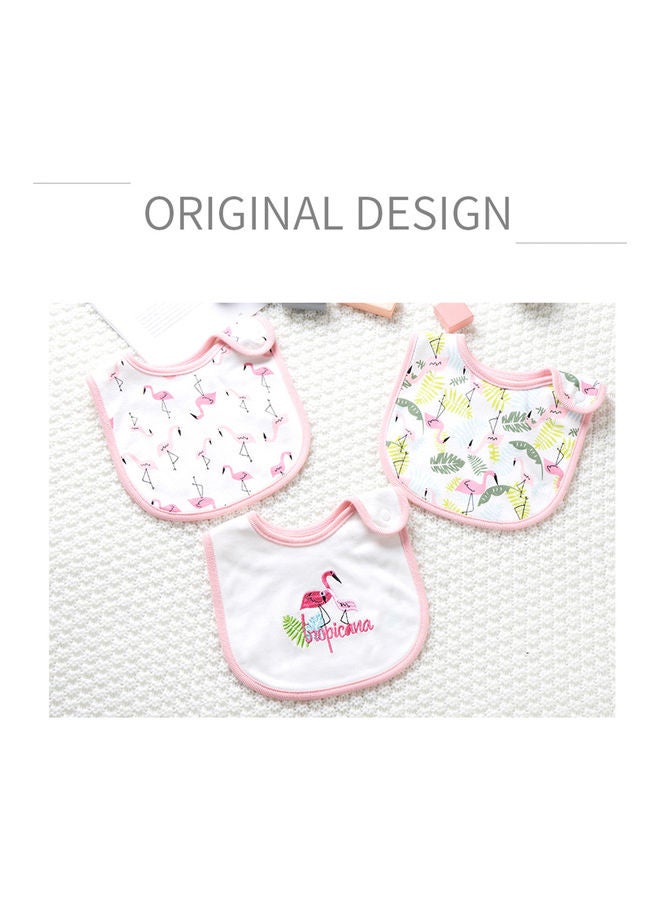 انسولار مجموعة مرايل للرضاعة والتسنين مصنوعة من القطن العضوي 100%، ومكونة من ثلاث قطع. - Image 2