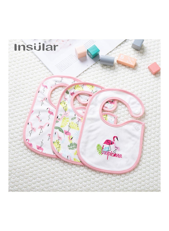 انسولار مجموعة مرايل للرضاعة والتسنين مصنوعة من القطن العضوي 100%، ومكونة من ثلاث قطع. - Image 3