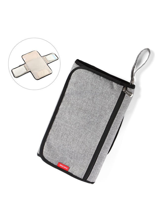 insular Foldable Waterproof 3-Layers Baby Changing Pad with Multiple Pockets - Image 2