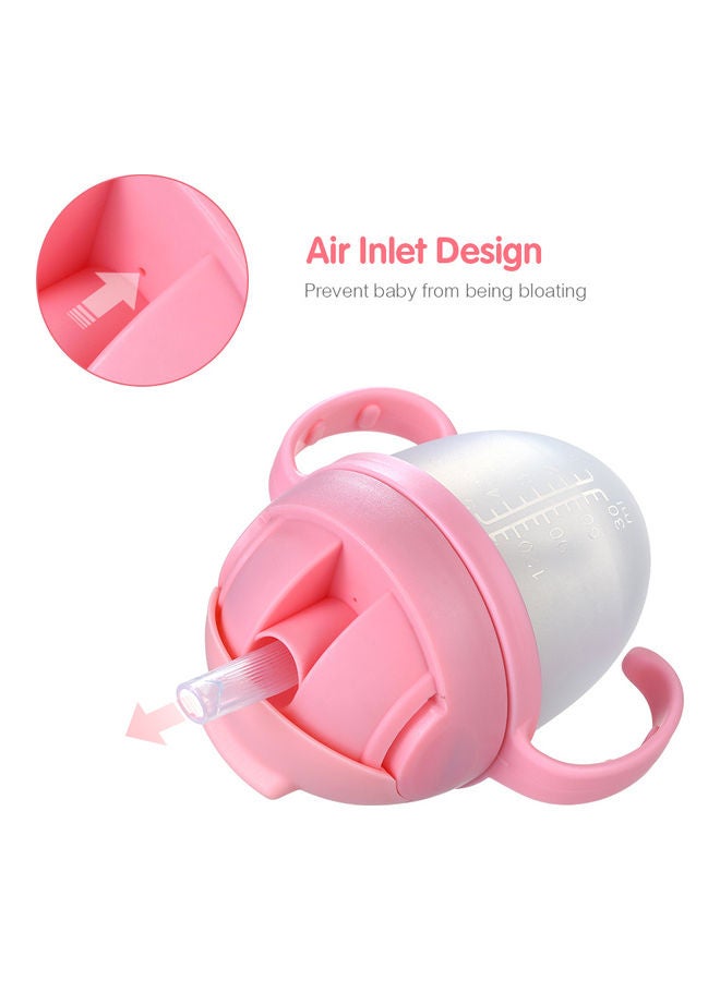150ml-Non-Toxic No Smelling Baby Water Bottle with wide Mouth Straw - Image 2