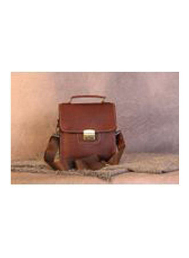 Bamm Cowhide Leather Crossbody Bag brown - Image 1