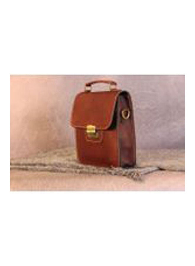 Bamm Cowhide Leather Crossbody Bag brown - Image 2